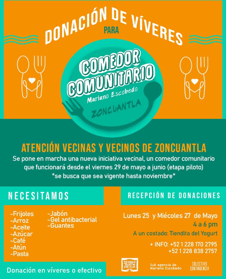 Comedor Comunitario Mariano Escobedo, Zoncuantla